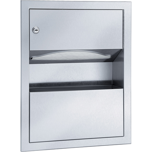 Combinaisons distributeurs d'essuie-mains & poubelle, Manuel, 14" la x 4" p x 28" h Toolneeds Inc.