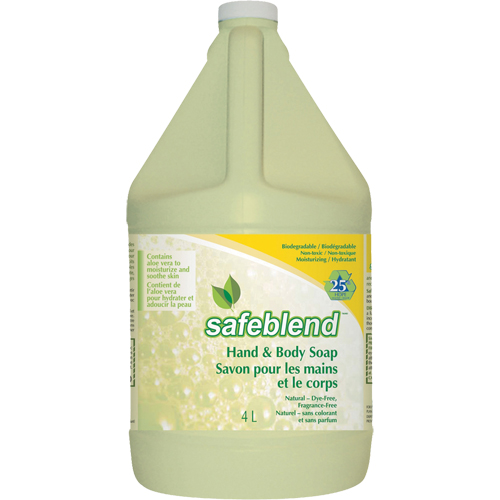 Hand & Body Soap, Liquid, 4 L, Unscented Toolneeds Inc.