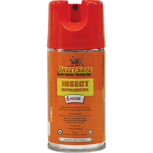 SkeetSafe&reg; Insect Repellent, 25% DEET, Aerosol, 3.9 oz. Toolneeds Inc.