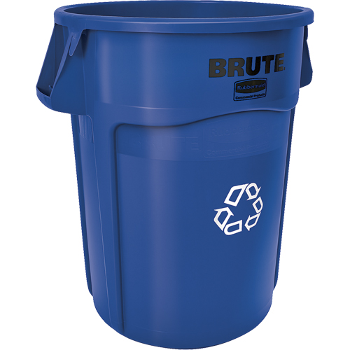 Contenants ronds pour le recyclage BRUTE, Vrac, Plastique, 44 gal. US Toolneeds Inc.