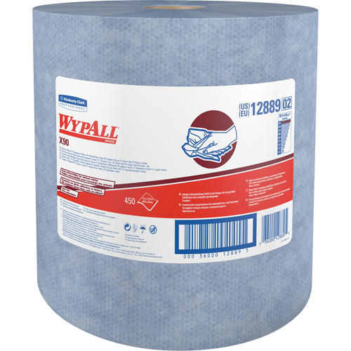 X90 Jumbo Roll Wipers, Heavy-Duty, 12-1/5" L x 12-2/5" W Toolneeds Inc.