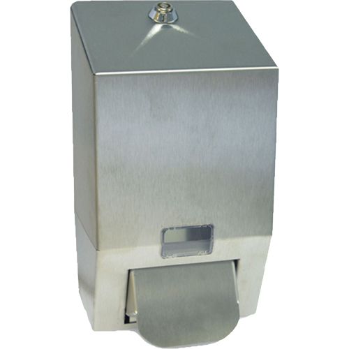 Distributeur de savon en acier inoxydable, &agrave; pression, Capacit&eacute; de 1000 ml, Format Cartouche de recharge Toolneeds Inc.
