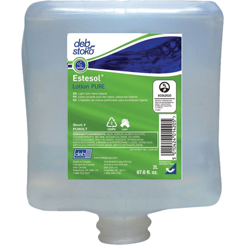 Nettoyant l&eacute;ger et pure pour les mains Estesol, Cr&egrave;me, 2 L, Recharge, Fraîcheur Toolneeds Inc.