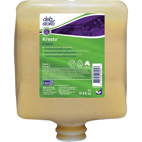 Nettoyant extra puissant pour les mains Kresto Classic, Pierre ponce, 2 L, Recharge, Parfum&eacute; Toolneeds Inc.