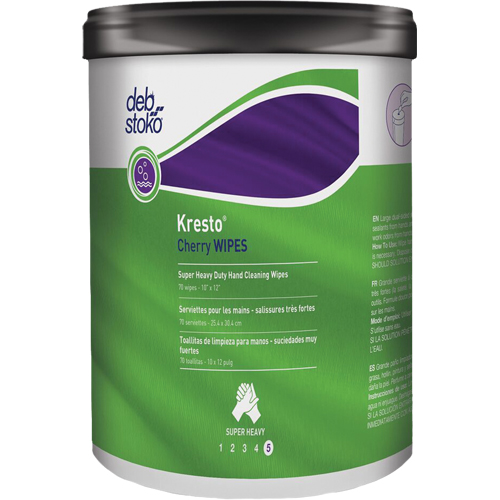 Kresto&reg; Cherry Wipes, 70 Wipes, 10" x 12" Toolneeds Inc.