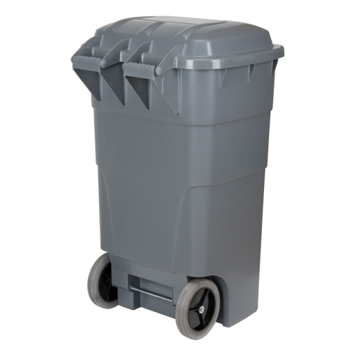 Bac d'ordures roulant, Poly&eacute;thyl&egrave;ne, 65 gal. US Toolneeds Inc.