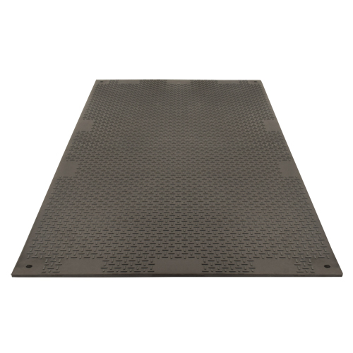 Medium-Duty Ground Protection, 4' x 8', Fiberglass/Polypropylene, Textured, Black Toolneeds Inc.