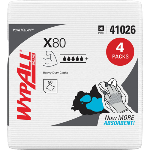 X80 Wipers, Heavy-Duty, 12-1/2" L x 12" W Toolneeds Inc.