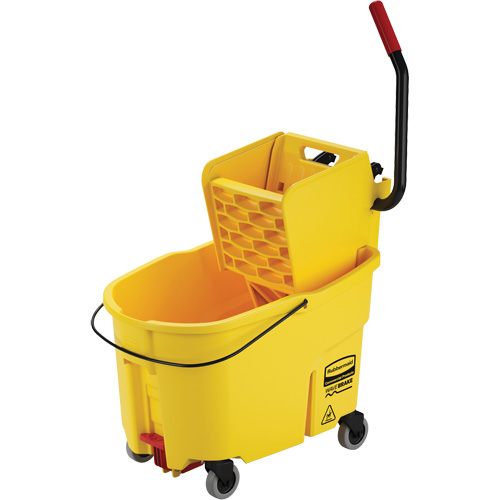 Ensemble de seau pour vadrouille et essoreuse WaveBrake, Pression lat&eacute;rale, 11 gal. US (44 pintes), Jaune Toolneeds Inc.
