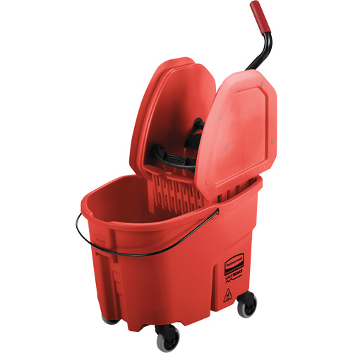 Ensemble de seau pour vadrouille et essoreuse WaveBrake, Pression vers le bas, 8,75 gal. US (35 pintes), Rouge Toolneeds Inc.