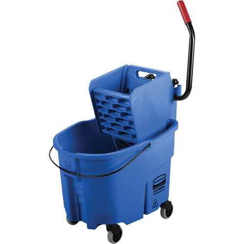 Ensemble de seau pour vadrouille et essoreuse WaveBrake, Pression lat&eacute;rale, 8,75 gal. US (35 pintes), Bleu Toolneeds Inc.