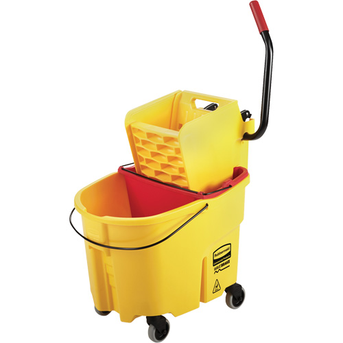 Ensemble de seau pour vadrouille et essoreuse WaveBrake, Pression lat&eacute;rale, 8,75 gal. US (35 pintes), Jaune Toolneeds Inc.