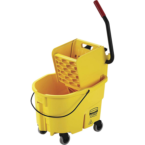 Seau pour vadrouille et essoreuse WaveBrake, Pression lat&eacute;rale, 6,5 gal. US (26 pintes), Jaune Toolneeds Inc.