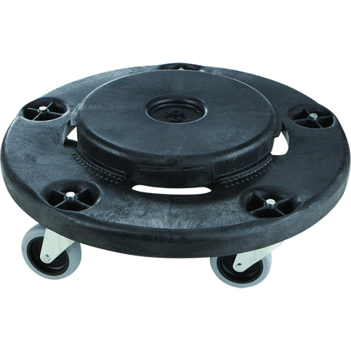 Brute&reg; Quiet Dolly, Polyethylene, Black, Fits: 26-1/2" Dia. Toolneeds Inc.