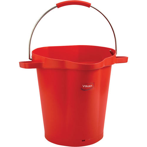 Seau hygi&eacute;nique pour service alimentaire, Rouge, 5 gal. US Toolneeds Inc.