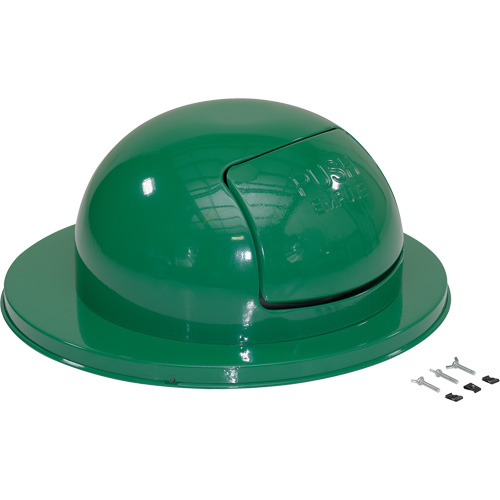 Drum Waste Disposal Top, Dome Lid, Metal, Fits Container Size: 23-1/2" Dia. Toolneeds Inc.