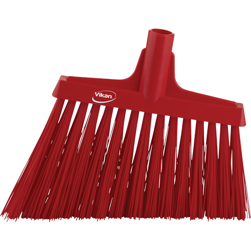 Angle Broom Head, X-Coarse Bristles, 12", Polyester, Red Toolneeds Inc.