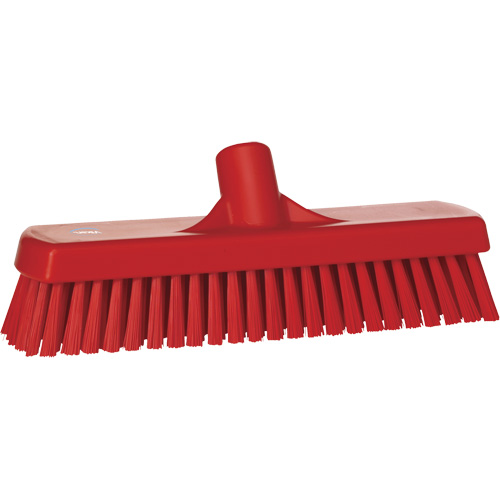 Brosse &agrave; r&eacute;curer pour planchers et murs, Crins Ferme, 12", Polyester, Rouge Toolneeds Inc.