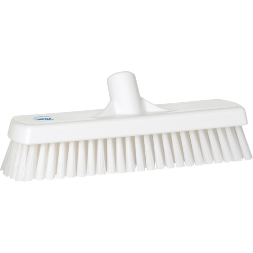 Deck & Wall Scrub Brush, Stiff Bristles, 12", Polyester, White Toolneeds Inc.