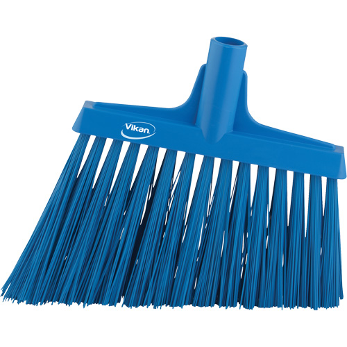 Angle Broom Head, X-Coarse Bristles, 12", Polyester, Blue Toolneeds Inc.