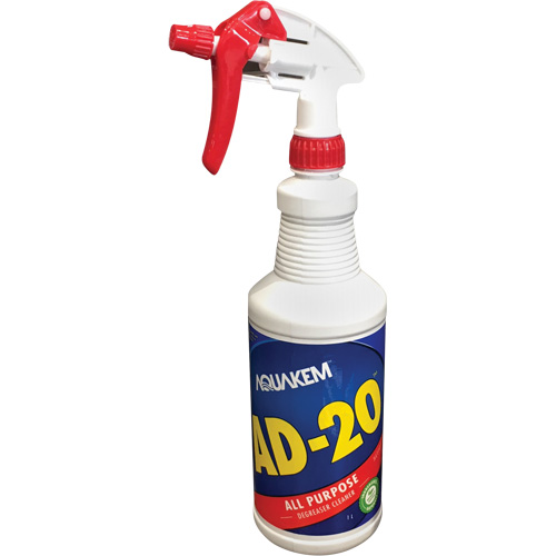 Nettoyant & d&eacute;graissant AD-20, Bouteille &agrave; g&acirc;chette Toolneeds Inc.