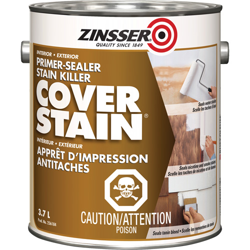 Cover Stain&reg; Oil-Base Primer Sealer, 3.7 L, Gallon, White Toolneeds Inc.