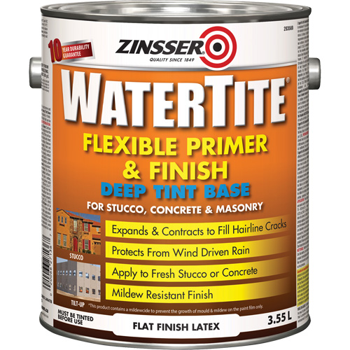 Couche primaire et de finition flexible et r&eacute;sistante aux intemp&eacute;ries Watertite, 3,55 L, Gallon, Base &agrave; ton fonc&eacute; Toolneeds Inc.
