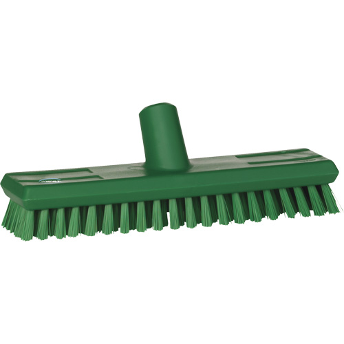Water-Fed Deck Scrub Brush, X-Coarse Bristles, 10-3/4", Polyester, Green Toolneeds Inc.