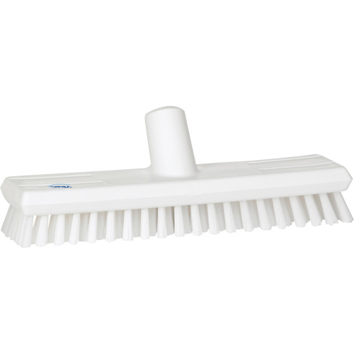Water-Fed Deck Scrub Brush, X-Coarse Bristles, 10-3/4", Polyester, White Toolneeds Inc.