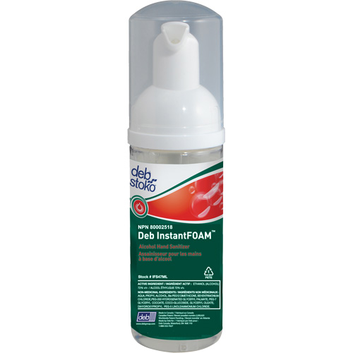 D&eacute;sinfectant pour les mains Instantfoam, 47 ml, Bouteille &agrave; pompe, 70 % alcool Toolneeds Inc.