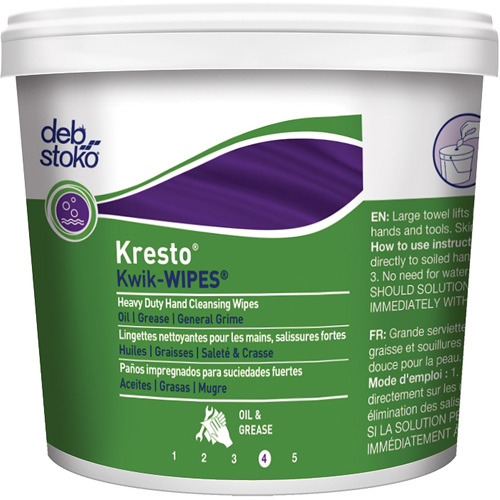 Kresto&reg; Kwik-Wipes&reg; Wipes, 130 Wipes, 12" x 10" Toolneeds Inc.