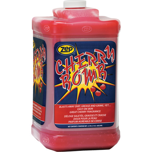 Nettoyant surpuissant pour les mains Cherry Bomb, Pierre ponce, 3,78 L, Bouteille, Cerise Toolneeds Inc.