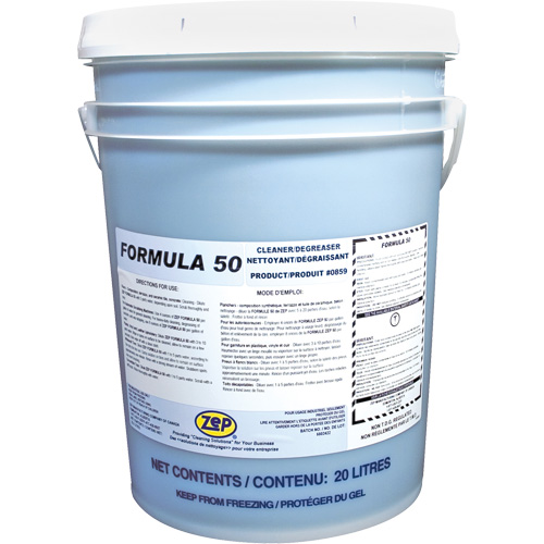 Formula 50 Heavy-Duty Alkaline Cleaner, 20 L, Pail Toolneeds Inc.