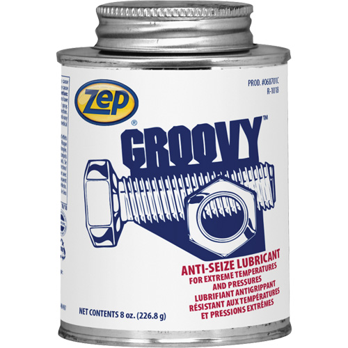 Groovy Lubricant & Anti-Seize, 8 oz., Brush Top Can, 2100°F (1100°C) Max. Temp Toolneeds Inc.