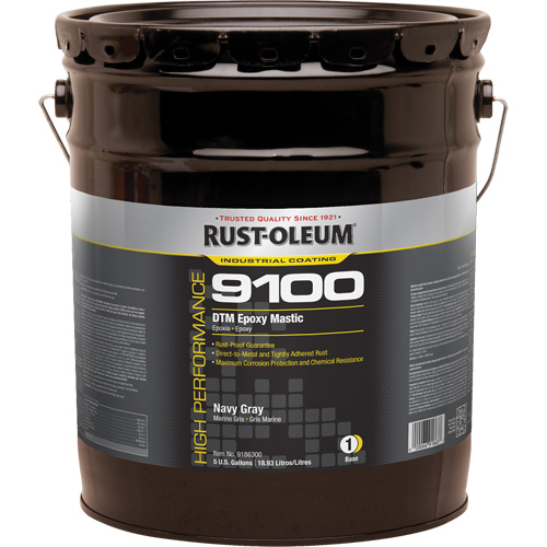 Base de mastic &eacute;poxy DTM du syst&egrave;me 9100, Gris marine, 5 gal., Seau Toolneeds Inc.