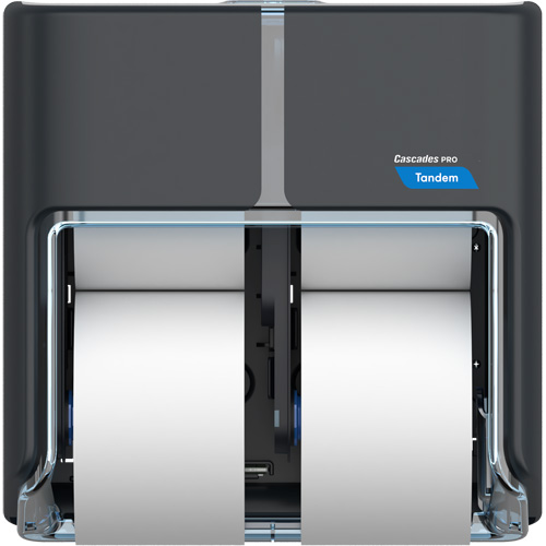 Distributeur haute capacit&eacute; de papier hygi&eacute;nique Pro Tandem &agrave; quatre rouleaux, Multiple Capacit&eacute; du rouleau Toolneeds Inc.