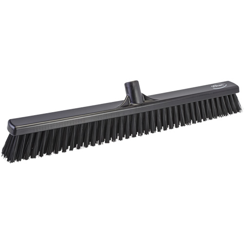 T&ecirc;te de balai-brosse &agrave; soies combin&eacute;es, Crins Cors&eacute;/Fin, 24", Polyester, Noir Toolneeds Inc.