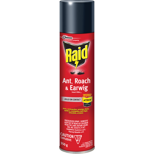 Raid&reg; Ant, Roach & Earwig Insect Killer, 350 g, Solvent Base Toolneeds Inc.