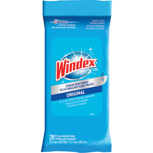 Lingettes nettoyantes pour verre et surfaces de Windex, Sachets Toolneeds Inc.