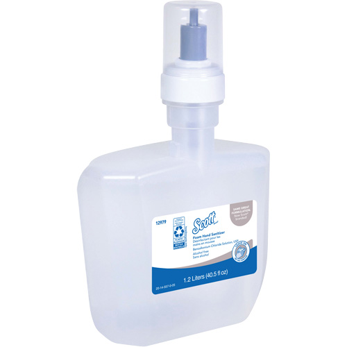 Scott&reg; Essential Alcohol Free Foam Hand Sanitizer, 1200 ml, Cartridge Refill, 0% Alcohol Toolneeds Inc.