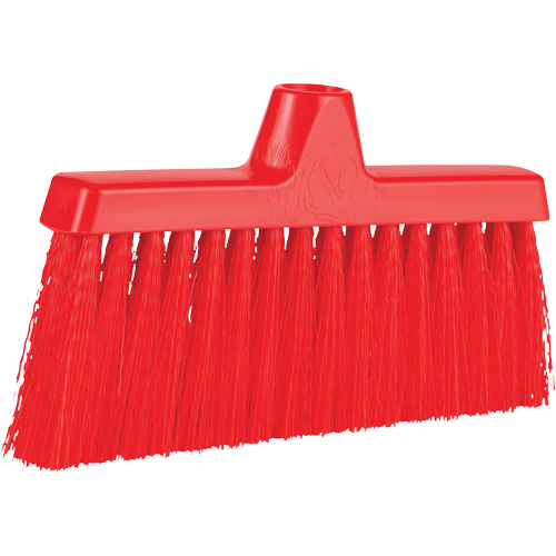 ColorCore Angle Head Broom, Medium Bristles, 10", Polypropylene, Red Toolneeds Inc.