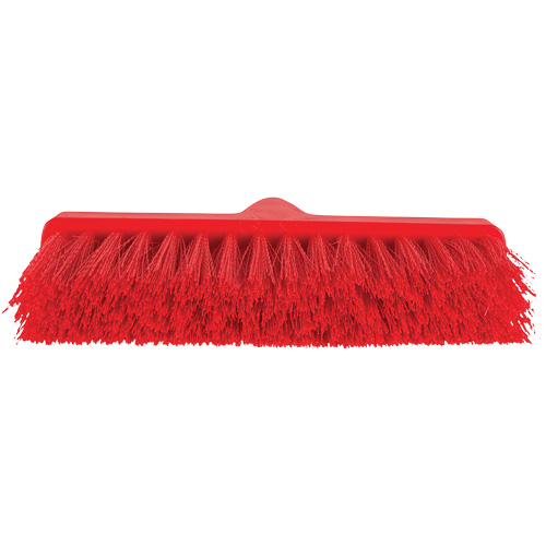 ColorCore Angle Head Broom, Medium Bristles, 10", Polypropylene, Red Toolneeds Inc.