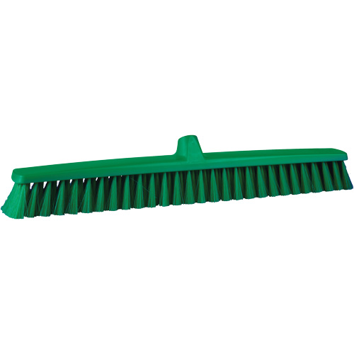 ColorCore Push Broom, Fine Bristles, 24", Polypropylene, Green Toolneeds Inc.