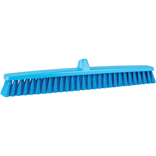 ColorCore Push Broom, Fine Bristles, 24", Polypropylene, Blue Toolneeds Inc.