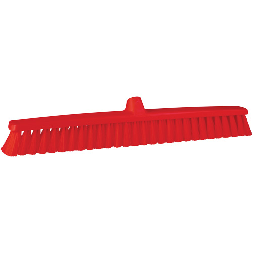 ColorCore Push Broom, Fine Bristles, 24", Polypropylene, Red Toolneeds Inc.