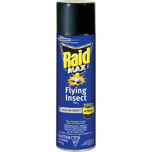 Raid&reg; Max&reg; Flying Insect Killer, 500 g, Aerosol Can, Solvent Base Toolneeds Inc.