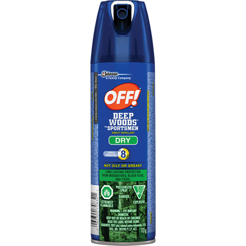 OFF! Deep Woods&reg; for Sportsmen Dry Insect Repellent, 30% DEET, Aerosol, 113 g Toolneeds Inc.