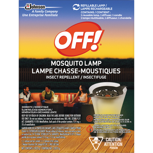OFF! PowerPad&reg; Mosquito Repellent Lamp, DEET Free, Lamp, 0.822 g Toolneeds Inc.