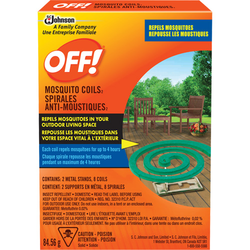 OFF! Mosquito Repellent Coils, DEET Free, Coil, 84.56 g Toolneeds Inc.