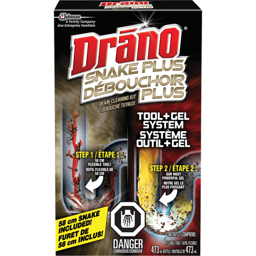 Trousse de furet et gel d&eacute;boucheur pour tuyaux de Drano Toolneeds Inc.